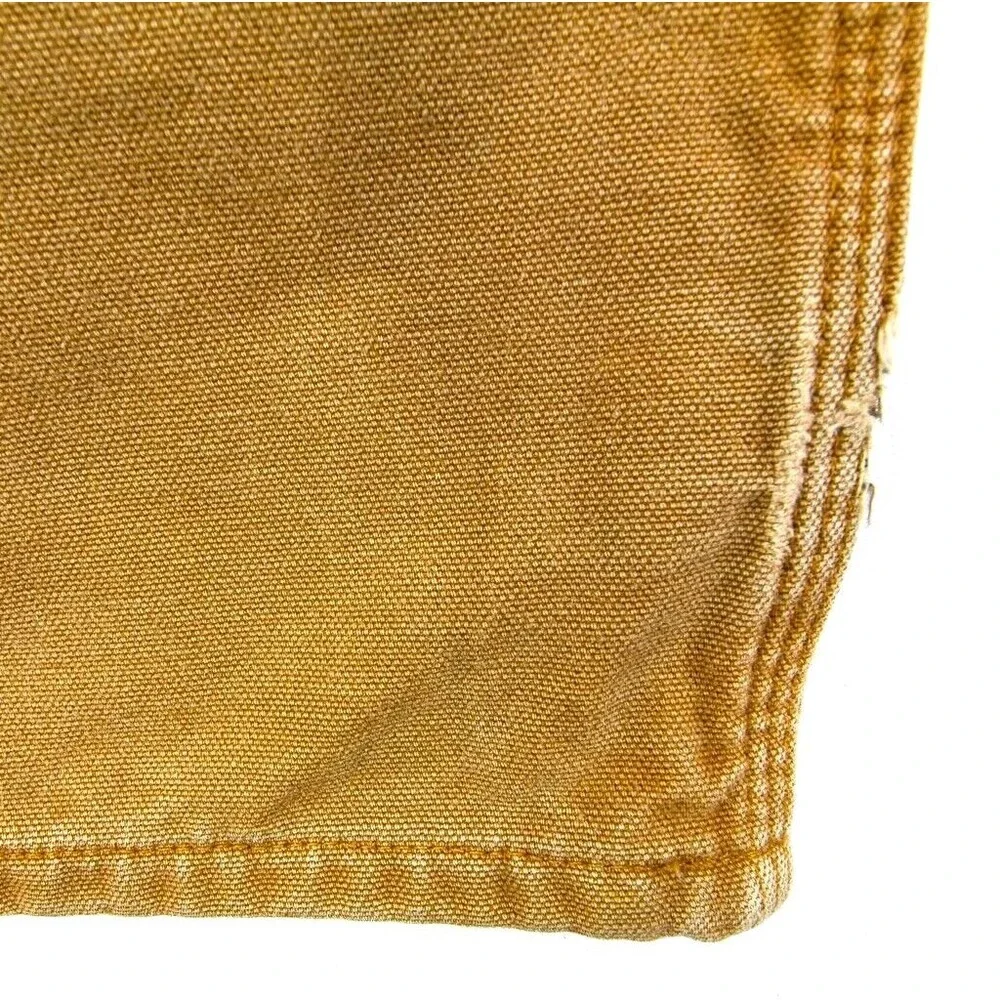 Carhartt Original Dungaree Fit Cargo Work Pants Canvas Tan Size 38 X 32
